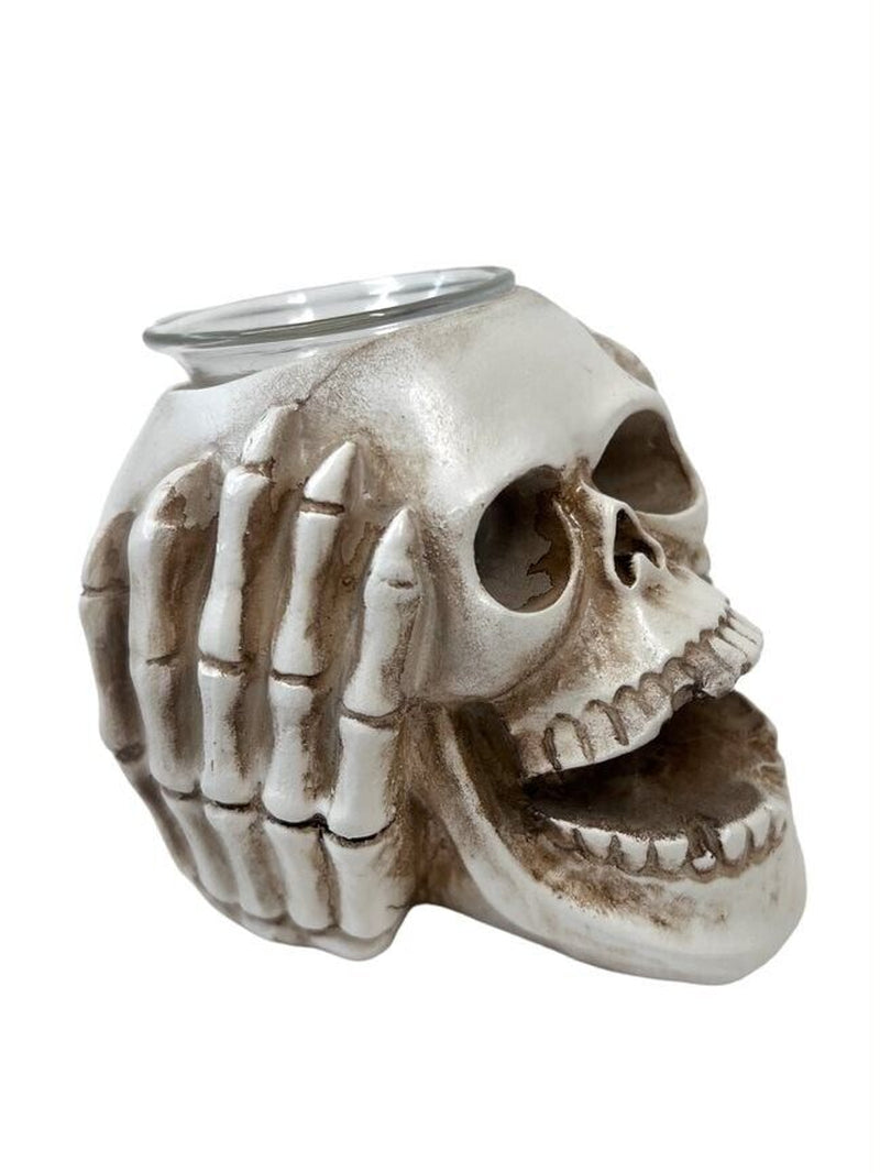 3-Piece Skull Tea Light Holders - See, Hear, Speak No Evil